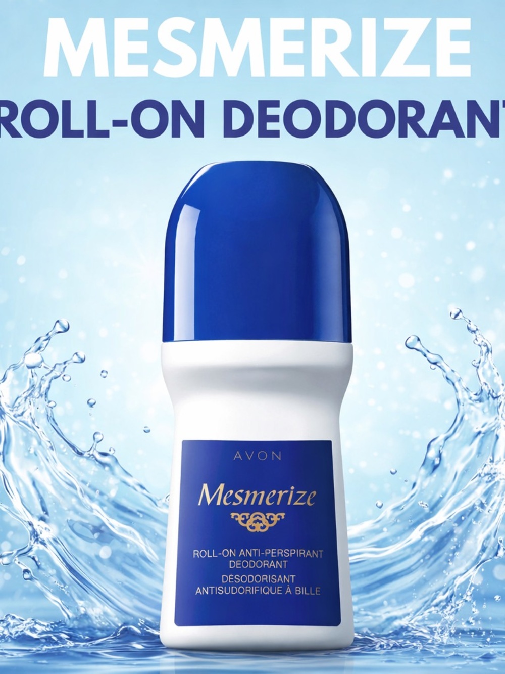 Avon Mesmerize Roll-On Deodorant (Lot of 3)